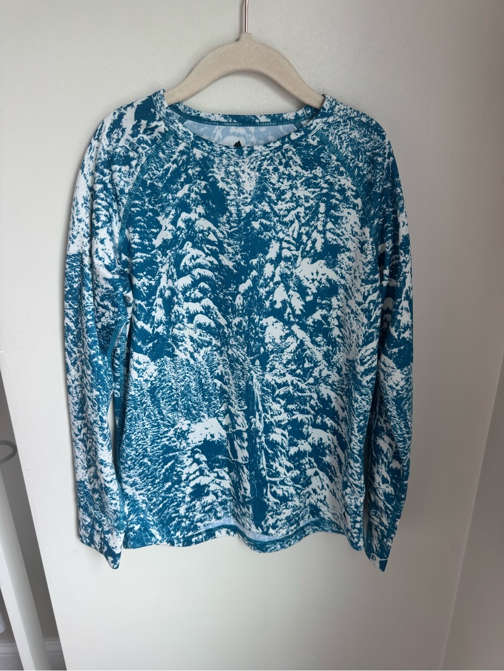 Burton Youth Base Layer Teal Trees Size Small